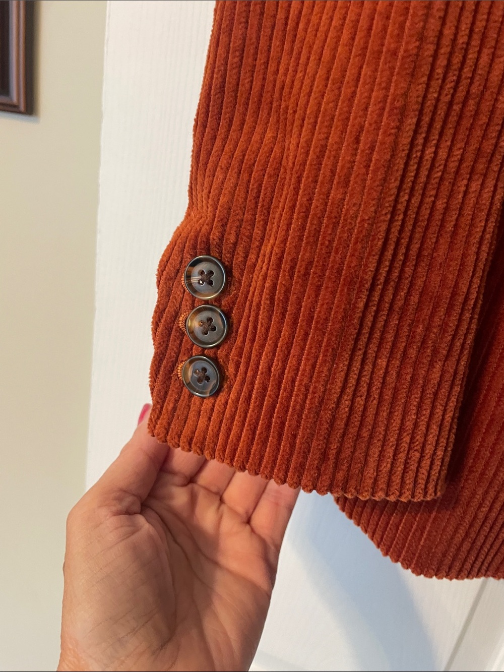 Banana Republic Rust Corduroy Single-Button Blazer - Picture 5 of 8